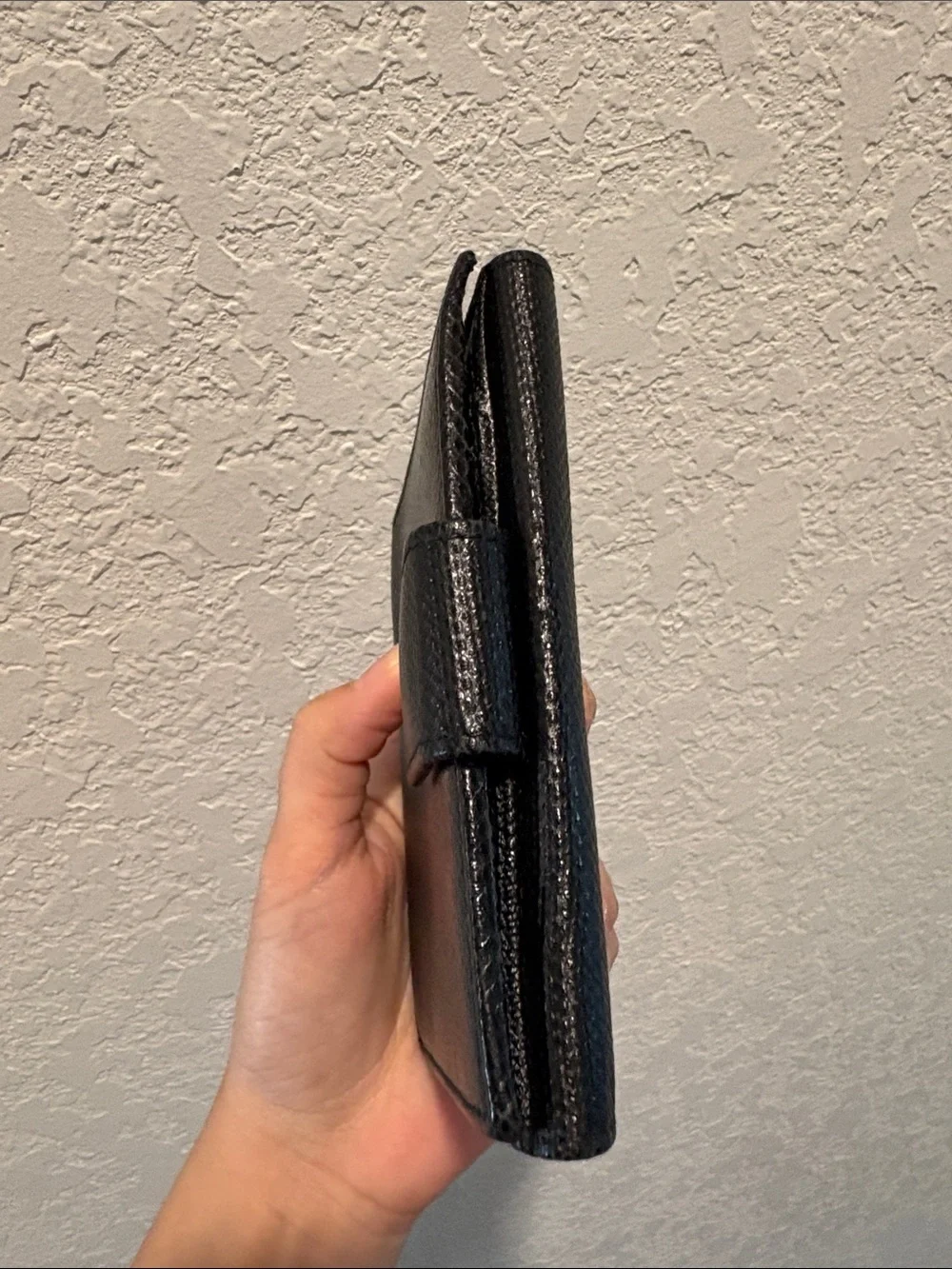 Gucci GG Logo Black Leather Wallet